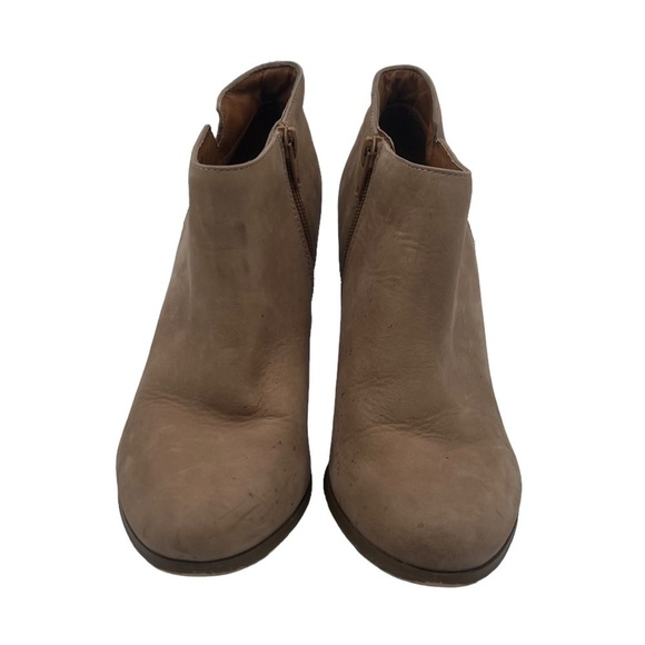 Aldo Tan Side Zip Block Heel Ankle Booties Size 7.5 Women's - Picture 3 of 9